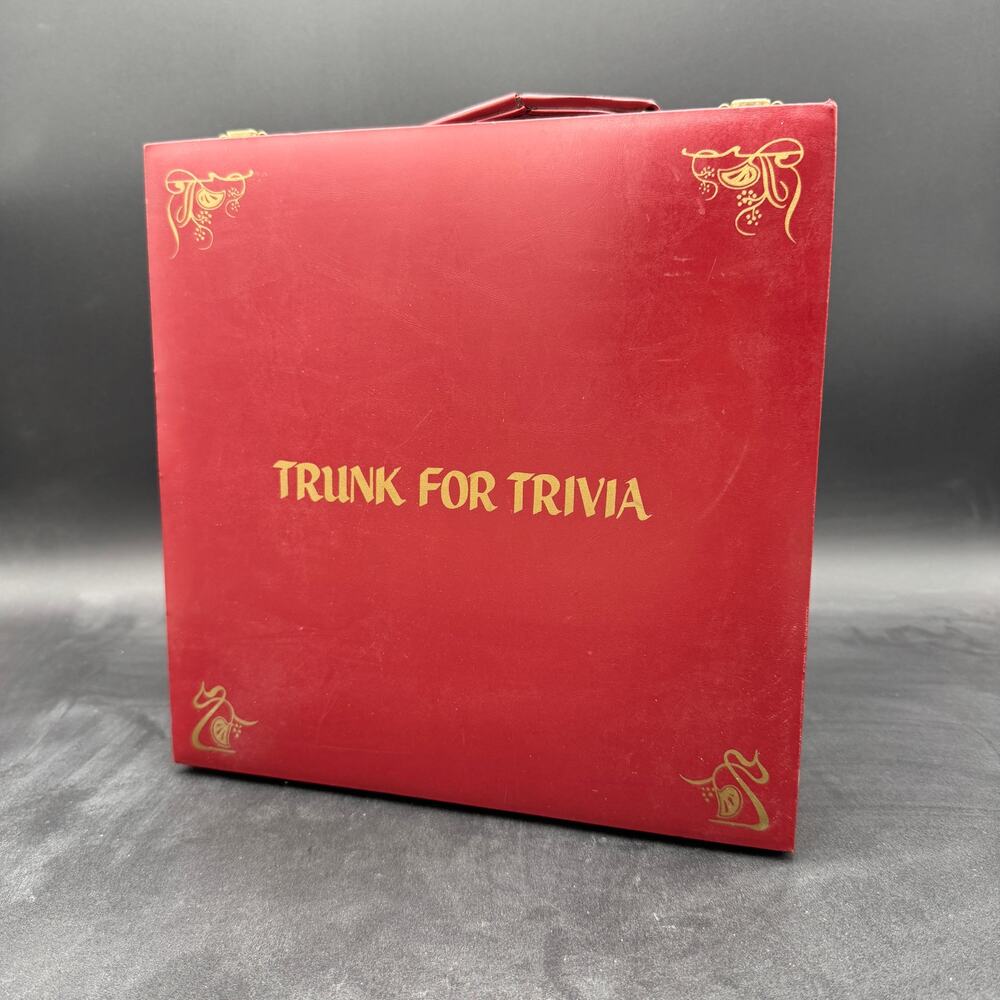 Vintage Trunk for Trivia Carrying Case for Trivial Pursuit